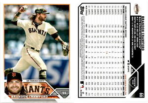 Brandon Crawford 2023 Topps Baseball Card 66  San Francisco Giants