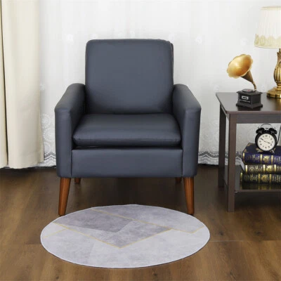 Modern Single Sofa PU Leather Accent Chair Upholstered Lounge Armchair Sofa US - Image 1 of 4