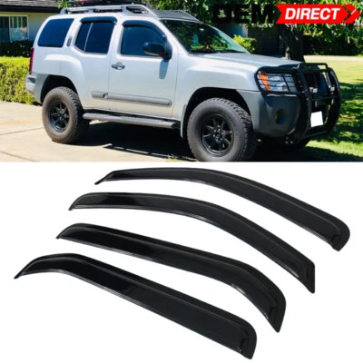 Juego de 4 piezas de viseras de ventana delgadas acrílicas para Nissan Xterra N50 05-16 Foto 1 de 4