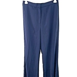 Principles Dress Pants Wide Leg Pipe Detail Tailored Trousers, Size UK 16 Navy - Picture 1 of 18