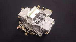 CARBURETOR HOLLEY STYLE 600 VACUUM SECONDARIES DUAL INLET M CHOKE SILVER KM-600 - Picture 1 of 4