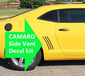2010 2011 2012 2013 Chevy Camaro Side Vent Inserts Decals Stripes Inlays Vinyl B - Bild 1 von 2