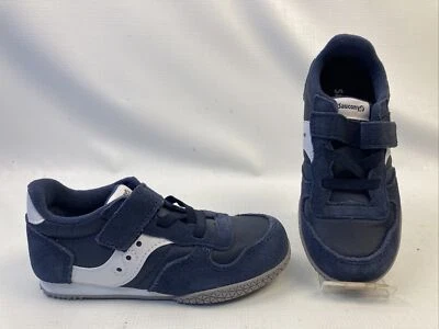 Saucony Shoes Kids Sz 10M No Lace Closure Navy Blue Model SL264668 Sneakers New - Image 1 of 4