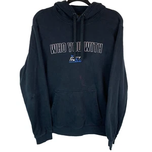 Nike Black Who You With DSM Slogan Pullover Hoodie Men's Size Large L - Picture 1 of 17