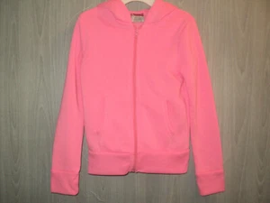 Diva Girls Size 4/5 (XS) Hoodie, Front Zip, Hot Pink, Long Sleeves - Picture 1 of 3