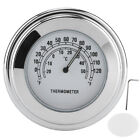 New White 1in 7/8in Handlebar Mount Thermometer -20°C - 50°C Measurement Scale Weatherpro