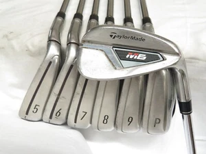 Used Taylormade M6 Iron Set 5-PW, AW KBS Max 85 Regular Flex Steel Shafts - Picture 1 of 9