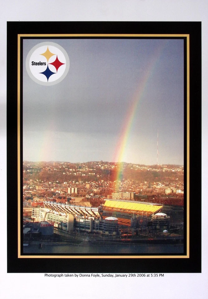 Heinz Field 14.25x20.5 Poster Pittsburgh Steelers 2006 Rainbow Acrisure Stadium - Image 1 of 3