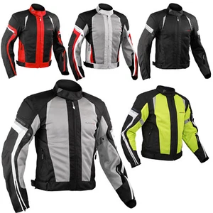 Giacca Moto estiva Tessuto Rete Mesh Traspirante Protezioni CE Omologate - Afbeelding 1 van 63