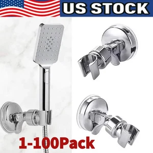 Adjustable Shower Head Holder Suction Cup Handheld Showerhead Wall Mount Bracket - Picture 1 of 13