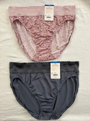 NUEVO Panty Warners Encaje Corte Alto Sin Pellizcos/Problemas Panty Hipster 2 Pares XLARGE 8 Foto 1 de 4