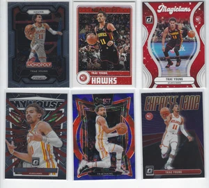 Trae Young Lot (6) Basketball Cards 2023-25 Panini Prizm Inserts Atlanta Hawks - Picture 1 of 2