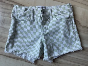 Abercrombie Kids Girls Checkered Retro Shorts 9/10 - Picture 1 of 3