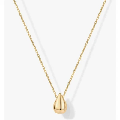 PAVOI Chapado en Oro 14K Delicado Lágrima Colgante Collar para Mujer Nuevo con Etiquetas Foto 1 de 3