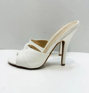 C Label White Slip On Heels Women’s 6.5 - Picture 1 of 13