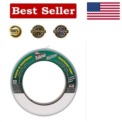Trilene Big Game 30lb Monofilament Fishing Line - 55yd Clear Mono Leader - Image 1 of 2