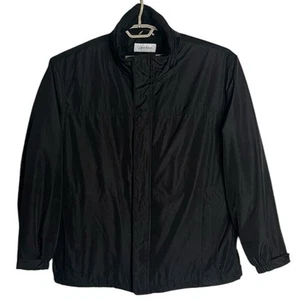 Calvin Klein Coat Men XL WindWaterproof Fleece Line Drawstring Hem Zip Snap Flaw - Picture 1 of 16