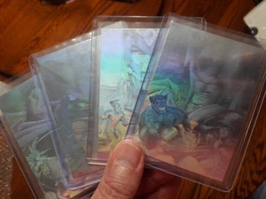 1995 Chef Boyardee XMEN Super Villain Hologram card set of 4 NM - Imagen 1 de 6