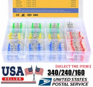 340/240PCS Waterproof Solder Stick Seal Sleeve Heat Shrink Butt Wire Connectors - Picture 1 of 44