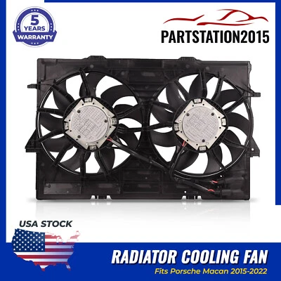 Conjunto de ventilador de refrigeración del radiador 95B121003E para Porsche Macan 2015-2022 Foto 1 de 4