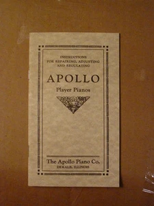 MELVILLE CLARK APOLLO, APOLLO-X, ART-APOLLO SERVICE MANUAL & TUBING PLAYER PIANO - Picture 1 of 12