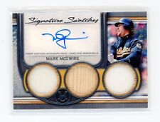 2023 Topps Museum Mark McGwire Triple Relic Swatchs Auto 40/99 SWTRA-MMC