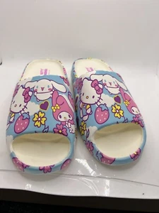 Bioworld Hello Kitty Character Toss Floral And Cloud Art Women’s Slides - Picture 1 of 4