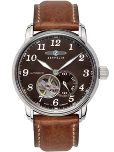 Zeppelin 7666-4 Graf Zeppelin LZ127 Automatik Herrenuhr 43mm 5ATM - Bild 1 von 2