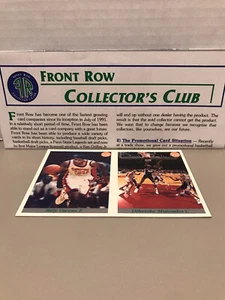 1992 Front Row Uncut Promo Cards - Billy Owens & Dikembe Mutombo with Brochure - Picture 1 of 6