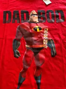 Camiseta roja para adultos Mr The Incredibles de los parques de Disney talla S día del padre - Imagen 1 de 5