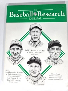 The Baseball Research Journal 1986 , SABR's Rookie of The Year Choices   # 15 - Picture 1 of 10
