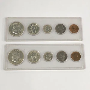 (1) 1962 P&D United States SILVER Mint Set in " WHITMAN " Plastic Holder - Picture 1 of 6