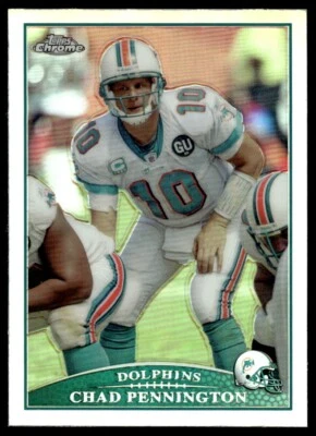 2009 Topps Chrome Refractors Chad Pennington Miami Dolphins #TC93 - Image 1 of 2