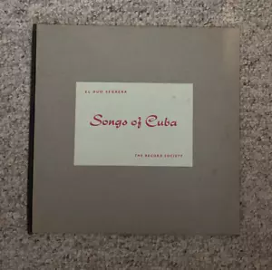 Songs of Cuba -El Duo Segrera The Record Society w/ ORIGINAL INSERT - Picture 1 of 9