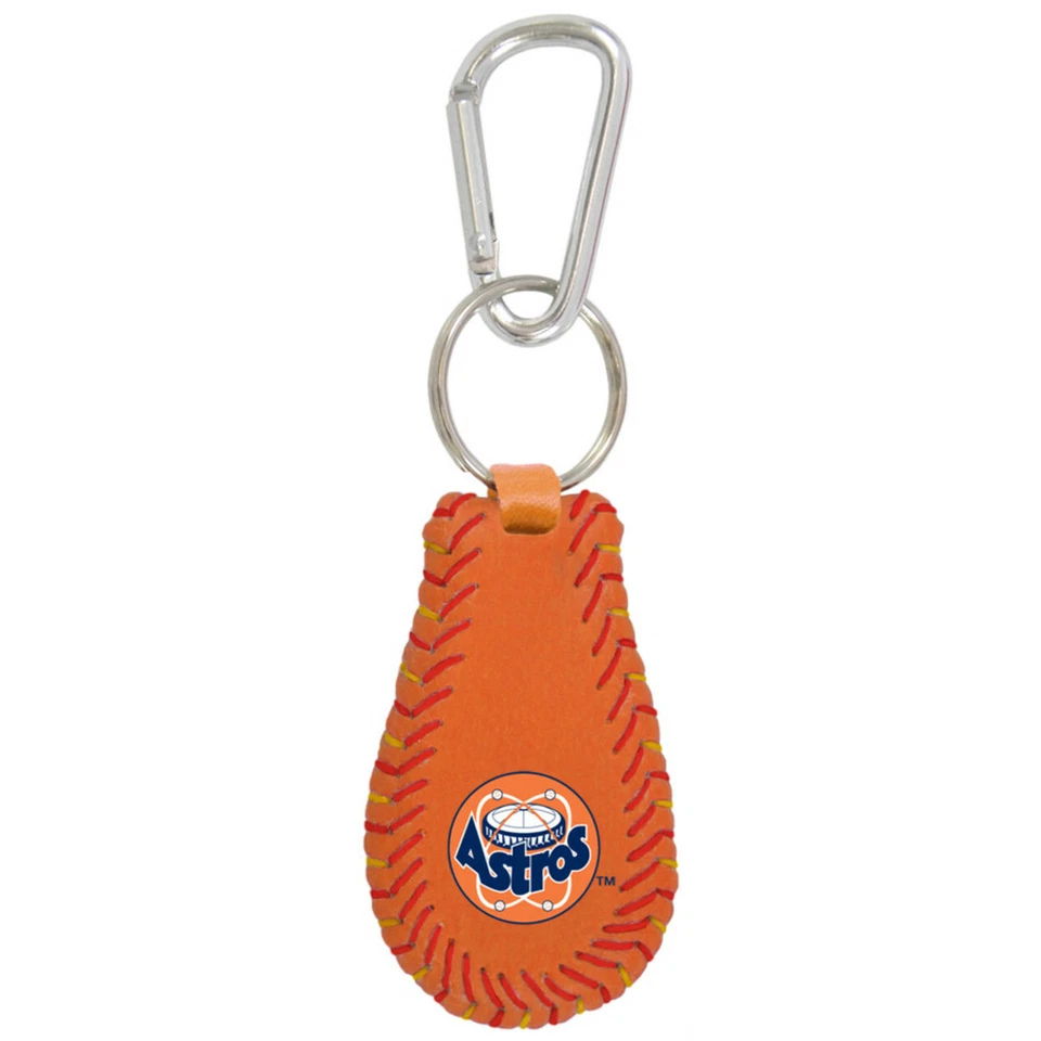 Houston Astros Team Color Baseball Key Ring - Retro Logo - Image 1 of 1
