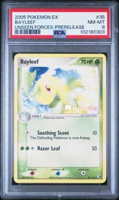 BAYLEEF 35 PRERELEASE UNSEEN FORCES EX POKEMON - Image 1 of 2