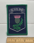 Scotland Scottish Thistle Flower UK Souvenir Woven Green Felt Patch Badge