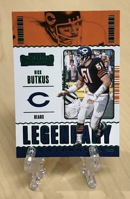 2020 Panini Contenders Legendary Contenders Green #6 Dick Butkus Bears HOF - Image 1 of 2