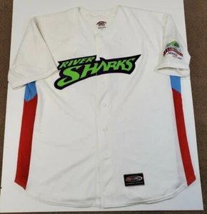Camden Riversharks Chris Rollins Game Worn Autographed Baseball Jersey MILB MLB - Picture 1 of 8
