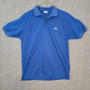 Lacoste Men's Size XL Bright Blue Polo Shirt Short Sleeve Alligator Logo