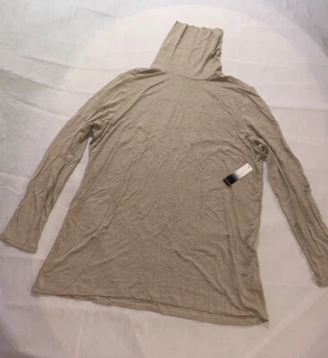 Kensie XL Cuello Tortuga Top Suéter Beige Tostado Nude Elástico Nuevo Informal Comodidad Foto 1 de 4