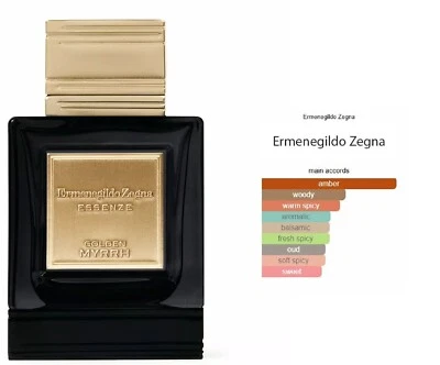 Ermenegildo Zegna Essenze Golden Myrrh eau de parfum spray para hombre caja de lujo nuevo Foto 1 de 2