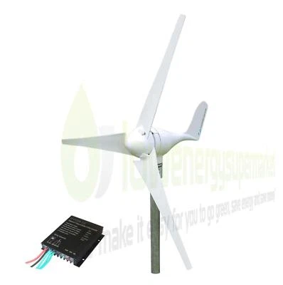 Wind Turbine 300W 24V Generator Kit Boat OffGrid Power Charge Controller UKStock