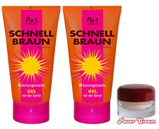 Joveka Schnellbraun Gel 2 X 150 ml + Gratis 1 X Power Face Cream 5 ml Sparpack