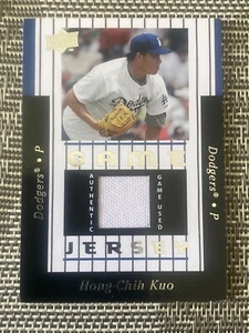 2008 UPPER DECK LA DODGERS HONG-CHIH KUO AUTHENTIC GAME-USED JERSEY CARD# 97-HK - Picture 1 of 12