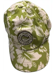 Pearl Country Club Hawaii Golf Hat Cap Adjustable Strap Black Green Embroidered - Picture 1 of 4