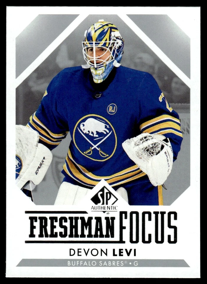 2023-24 SP Authentic Freshman Focus Devon Levi Buffalo Sabres #FF-5 - Image 1 of 2