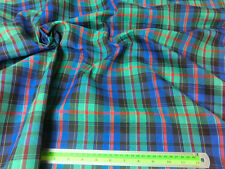 Plaid Scottish Tartan Woven Cotton Fabric by the yard Material Kilts Skirts