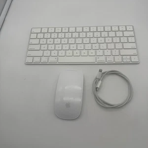 Apple Magic Keyboard and Magic Mouse 2 Bundle - Wireless Bluetooth - Silver - Picture 1 of 3