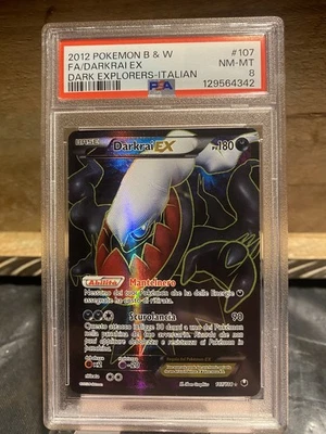 Darkrai EX Dark Explorers Holo Card 107/108 Italian Edition Psa 8 - Image 1 of 2